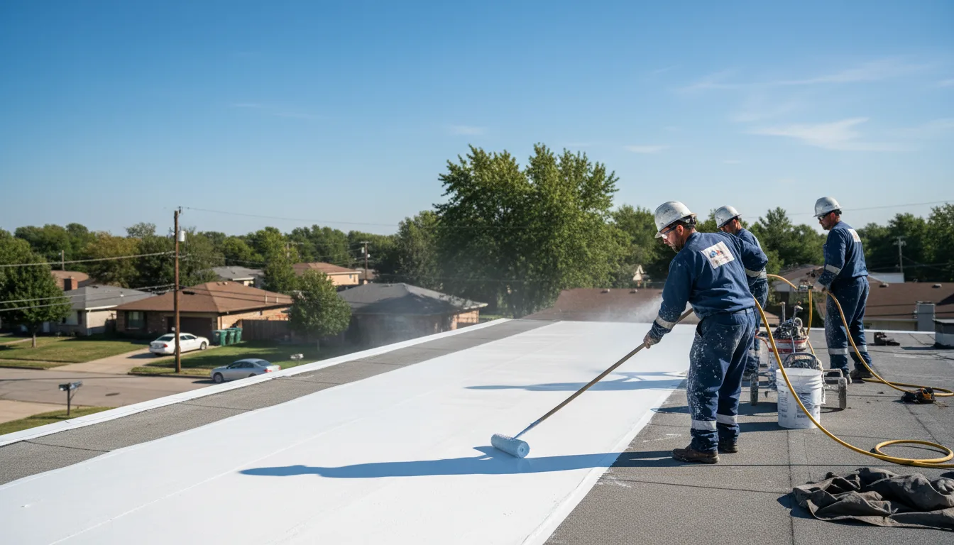 Commercial roof coating in Modoc, IN near me